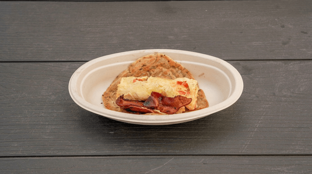 Paratha Breakfast Taco - Bacon.
