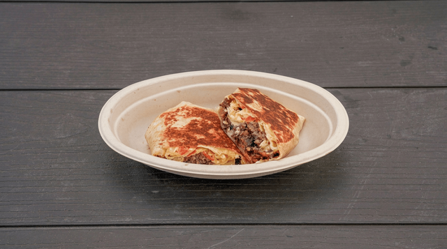 Grilled Breakfast Burrito.
