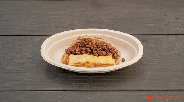 Paratha Breakfast Taco - Chopped Cheese.